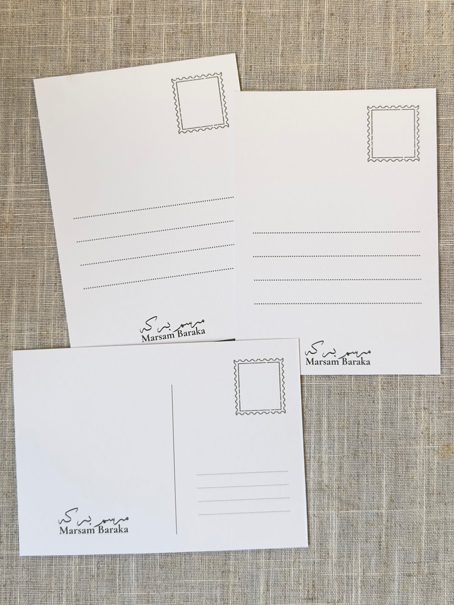 Illustrated Postcards Trio