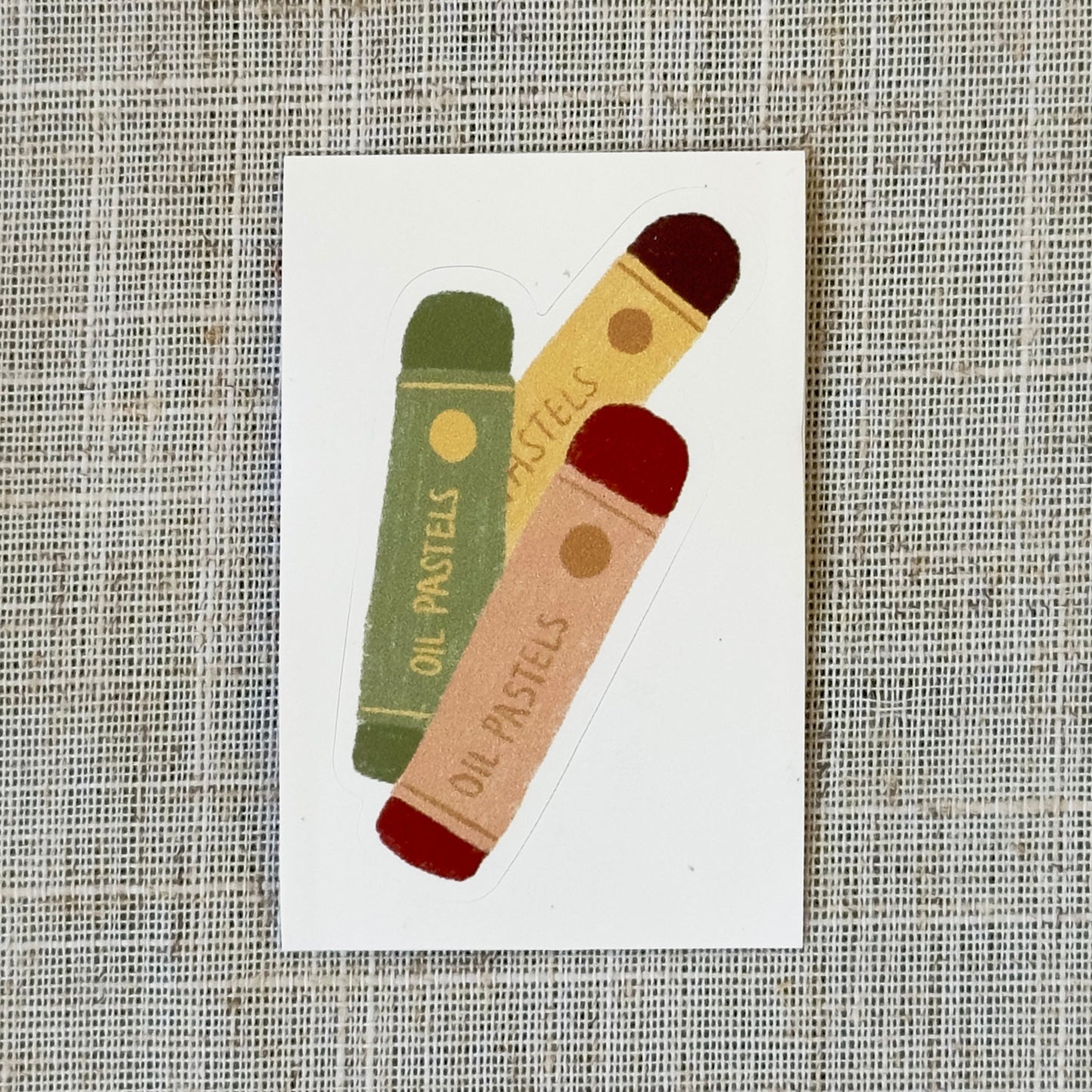 Oil Pastels Sticker